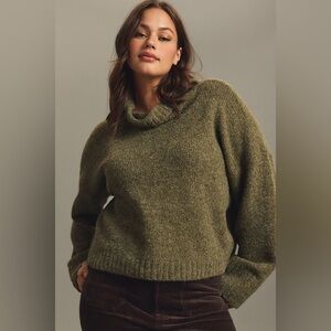 NWT! Anthropologie The Lennon Wide-Sleeve Turtleneck Sweater by Pilcro - Large 🎾